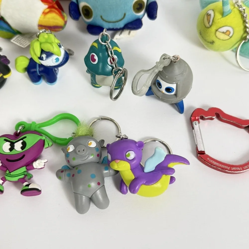 American Heart Association Keychains Kids Heart Challenge Set Of 14 Lot
